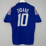 Shop 2002/04 FRANCE ZIDANE #10 HOME SHIRT (M) ADIDAS, classic football shirts, vintage football shirts & retro soccer jerseys at Cult Kits