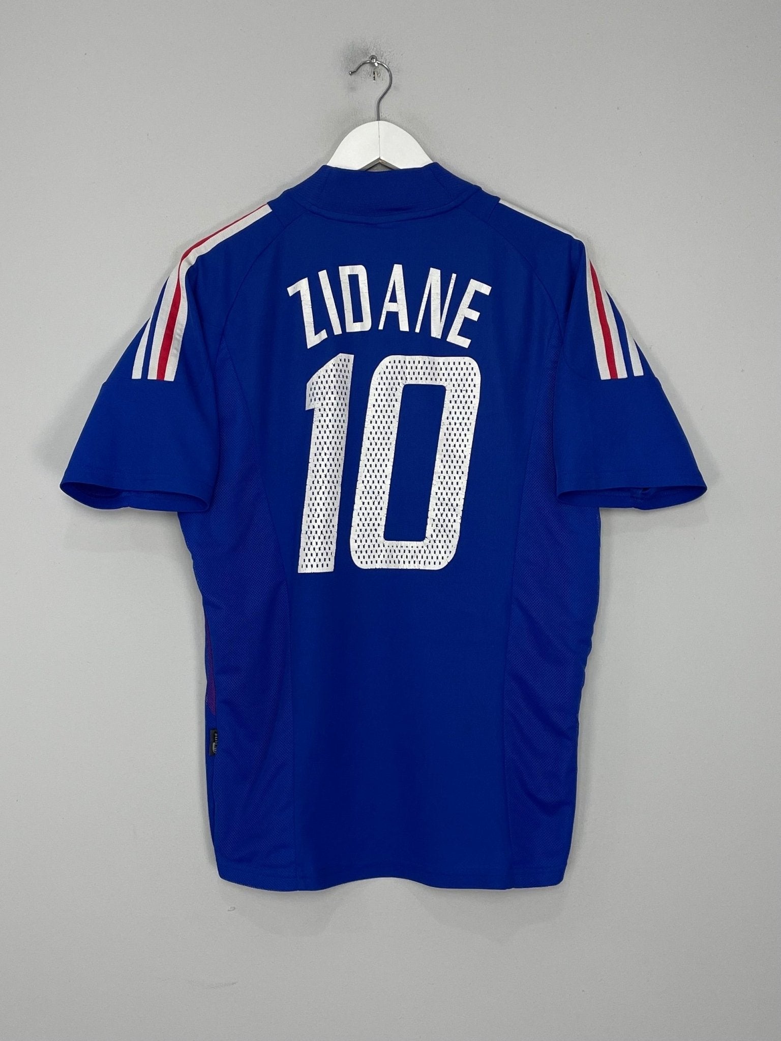 Shop 2002/04 FRANCE ZIDANE #10 HOME SHIRT (M) ADIDAS, classic football shirts, vintage football shirts & retro soccer jerseys at Cult Kits
