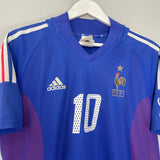 Shop 2002/04 FRANCE ZIDANE #10 HOME SHIRT (M) ADIDAS, classic football shirts, vintage football shirts & retro soccer jerseys at Cult Kits