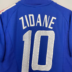 Shop 2002/04 FRANCE ZIDANE #10 HOME SHIRT (M) ADIDAS, classic football shirts, vintage football shirts & retro soccer jerseys at Cult Kits