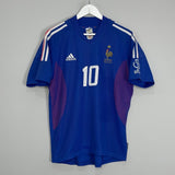 Shop 2002/04 FRANCE ZIDANE #10 HOME SHIRT (S) ADIDAS, classic football shirts, vintage football shirts & retro soccer jerseys at Cult Kits