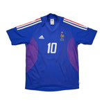 Buy 2002/04 FRANCE ZIDANE 10 HOME SHIRT (S) ADIDAS ~ Free worldwide shipping available ~ Authentic Vintage Football Shirts from Cult Kits