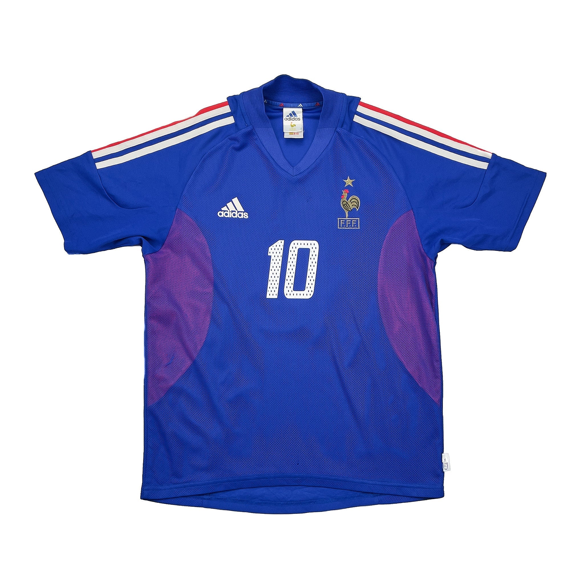Buy 2002/04 FRANCE ZIDANE 10 HOME SHIRT (S) ADIDAS ~ Free worldwide shipping available ~ Authentic Vintage Football Shirts from Cult Kits