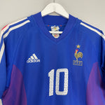 Shop 2002/04 FRANCE ZIDANE #10 HOME SHIRT (S) ADIDAS, classic football shirts, vintage football shirts & retro soccer jerseys at Cult Kits