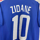 Shop 2002/04 FRANCE ZIDANE #10 HOME SHIRT (S) ADIDAS, classic football shirts, vintage football shirts & retro soccer jerseys at Cult Kits
