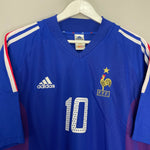 Shop 2002/04 FRANCE ZIDANE #10 HOME SHIRT (XL) ADIDAS, classic football shirts, vintage football shirts & retro soccer jerseys at Cult Kits