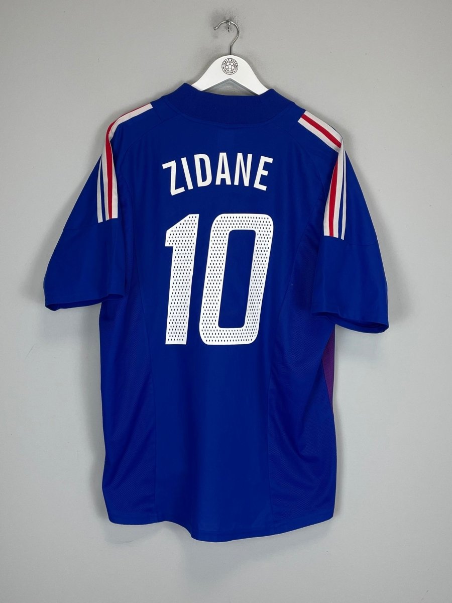 2002/04 FRANCE ZIDANE 10 HOME SHIRT (XL) ADIDAS - Cult Kits - XL - Buy Vintage Football Shirts, Authentic Retro Football Shirts For Sale, Classic Football Shirts & Soccer Jersey