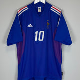 2002/04 FRANCE ZIDANE 10 HOME SHIRT (XL) ADIDAS - Cult Kits - XL - Buy Vintage Football Shirts, Authentic Retro Football Shirts For Sale, Classic Football Shirts & Soccer Jersey