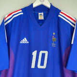 2002/04 FRANCE ZIDANE 10 HOME SHIRT (XL) ADIDAS - Cult Kits - XL - Buy Vintage Football Shirts, Authentic Retro Football Shirts For Sale, Classic Football Shirts & Soccer Jersey