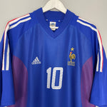 Shop 2002/04 FRANCE ZIDANE #10 HOME SHIRT (XXL) ADIDAS, classic football shirts, vintage football shirts & retro soccer jerseys at Cult Kits