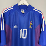 Shop 2002/04 FRANCE ZIDANE #10 HOME SHIRT (XXL) ADIDAS, classic football shirts, vintage football shirts & retro soccer jerseys at Cult Kits