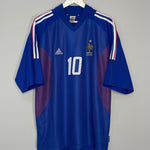 Shop 2002/04 FRANCE ZIDANE #10 HOME SHIRT (XXL) ADIDAS, classic football shirts, vintage football shirts & retro soccer jerseys at Cult Kits
