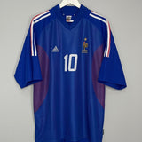Shop 2002/04 FRANCE ZIDANE #10 HOME SHIRT (XXL) ADIDAS, classic football shirts, vintage football shirts & retro soccer jerseys at Cult Kits