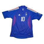 Buy 2002/04 France Zidane 10 *Player Issue* Home Shirt (M) Adidas ~ Free worldwide shipping ~ Authentic Vintage Football Shirts from Cult Kits