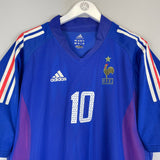 Shop 2002/04 FRANCE ZIDANE #10 *PLAYER ISSUE* HOME SHIRT (XL) ADIDAS, classic football shirts, vintage football shirts & retro soccer jerseys at Cult Kits