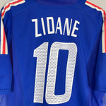 Shop 2002/04 FRANCE ZIDANE #10 *PLAYER ISSUE* HOME SHIRT (XL) ADIDAS, classic football shirts, vintage football shirts & retro soccer jerseys at Cult Kits