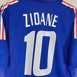 Shop 2002/04 FRANCE ZIDANE #10 *PLAYER ISSUE* HOME SHIRT (XL) ADIDAS, classic football shirts, vintage football shirts & retro soccer jerseys at Cult Kits