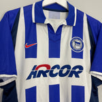 Shop 2002/04 HERTHA BERLIN HOME SHIRT (M) NIKE, classic football shirts, vintage football shirts & retro soccer jerseys at Cult Kits