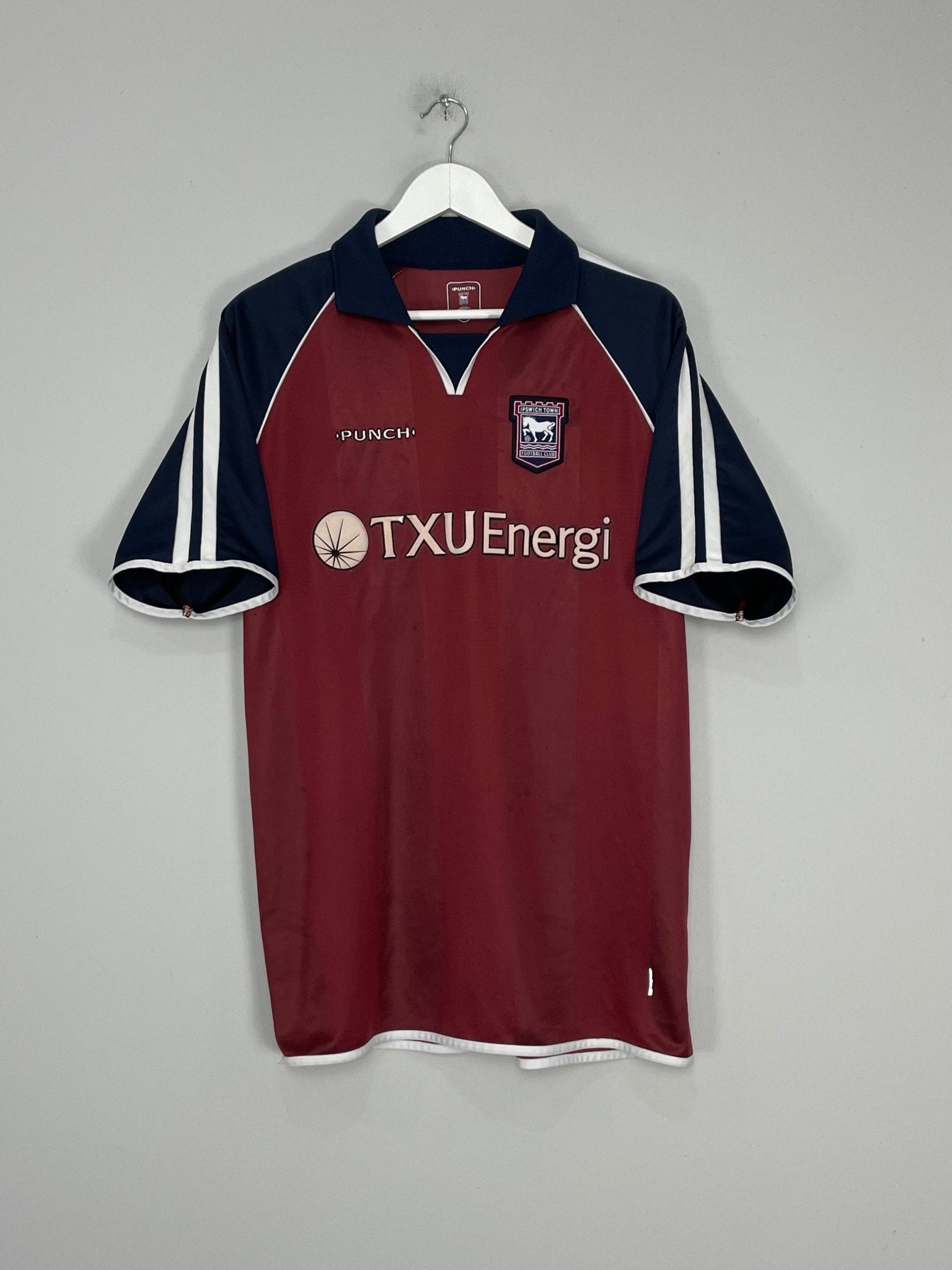 Shop 2002/04 IPSWICH TOWN AWAY SHIRT (L) PUNCH, classic football shirts, vintage football shirts & retro soccer jerseys at Cult Kits