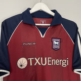 Shop 2002/04 IPSWICH TOWN AWAY SHIRT (L) PUNCH, classic football shirts, vintage football shirts & retro soccer jerseys at Cult Kits