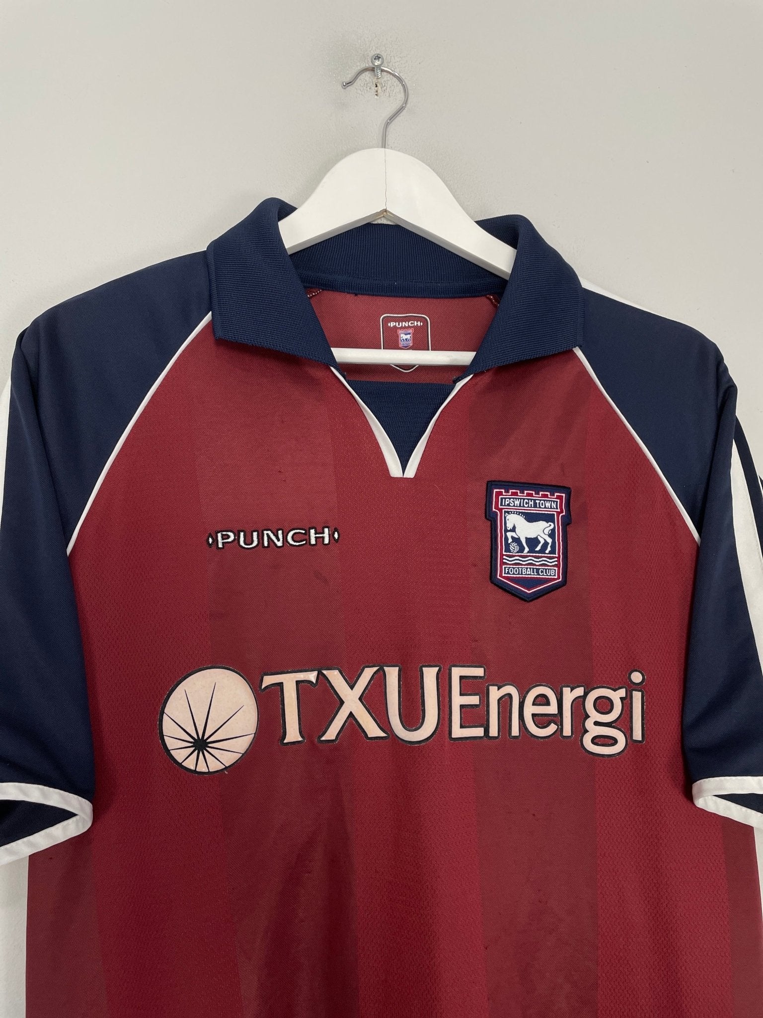 Shop 2002/04 IPSWICH TOWN AWAY SHIRT (L) PUNCH, classic football shirts, vintage football shirts & retro soccer jerseys at Cult Kits