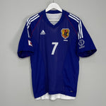 Shop 2002/04 JAPAN NAKATA #7 *PLAYER ISSUE* HOME SHIRT (L) ADIDAS, classic football shirts, vintage football shirts & retro soccer jerseys at Cult Kits
