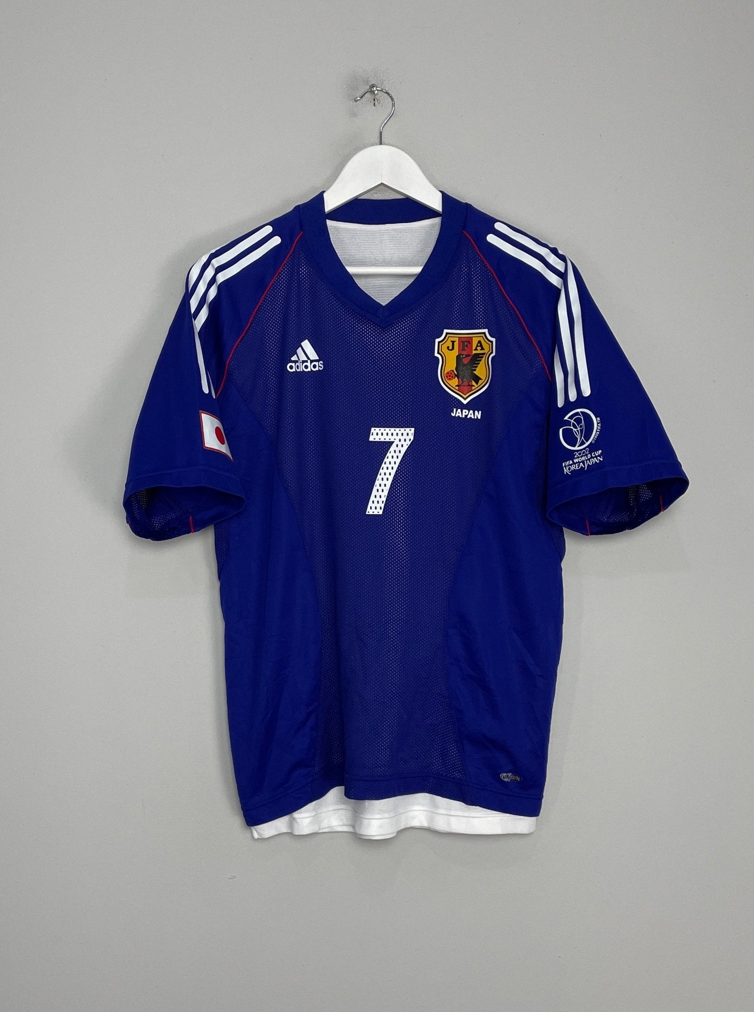 Shop 2002/04 JAPAN NAKATA #7 *PLAYER ISSUE* HOME SHIRT (L) ADIDAS, classic football shirts, vintage football shirts & retro soccer jerseys at Cult Kits
