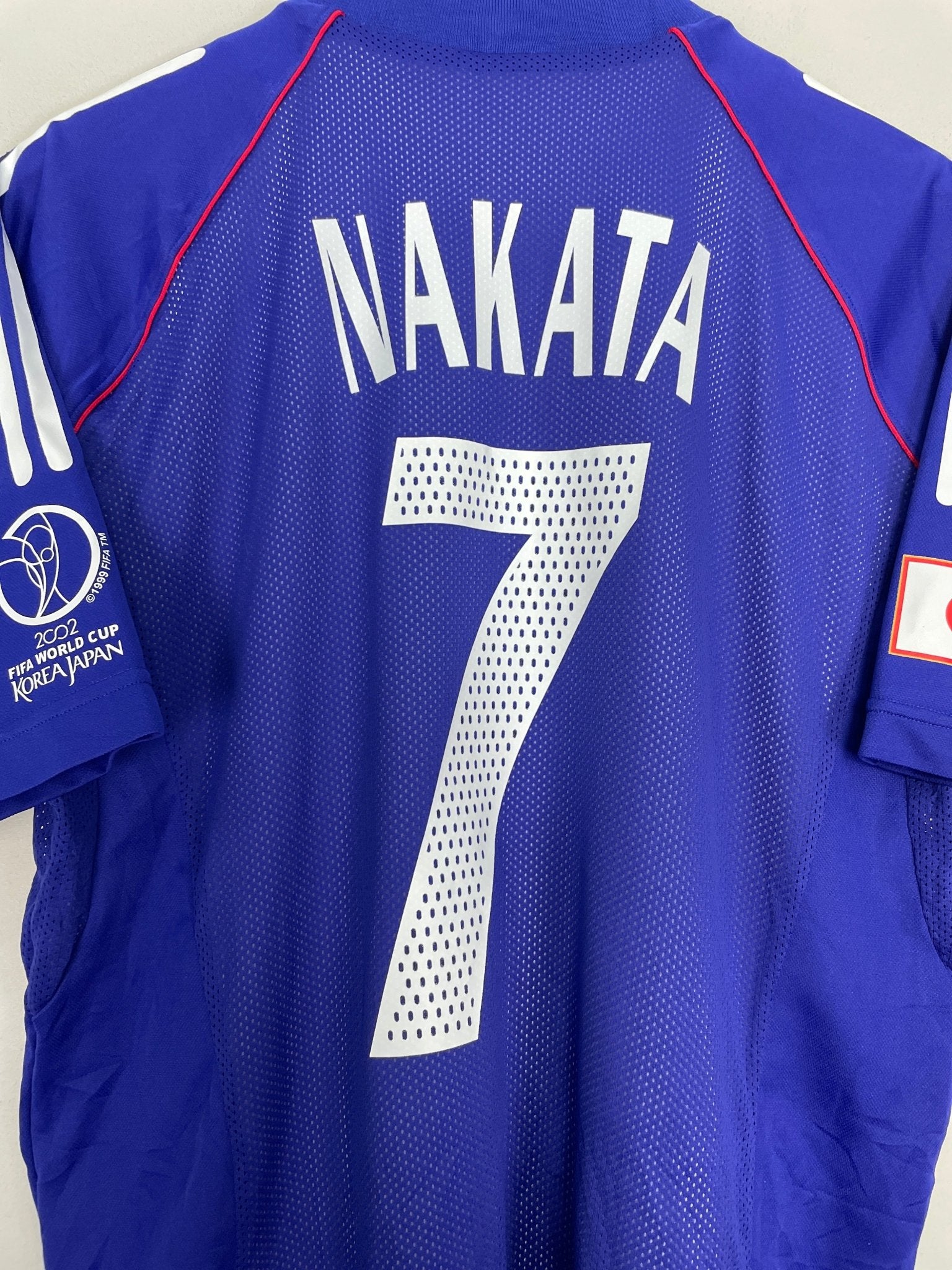 Shop 2002/04 JAPAN NAKATA #7 *PLAYER ISSUE* HOME SHIRT (L) ADIDAS, classic football shirts, vintage football shirts & retro soccer jerseys at Cult Kits
