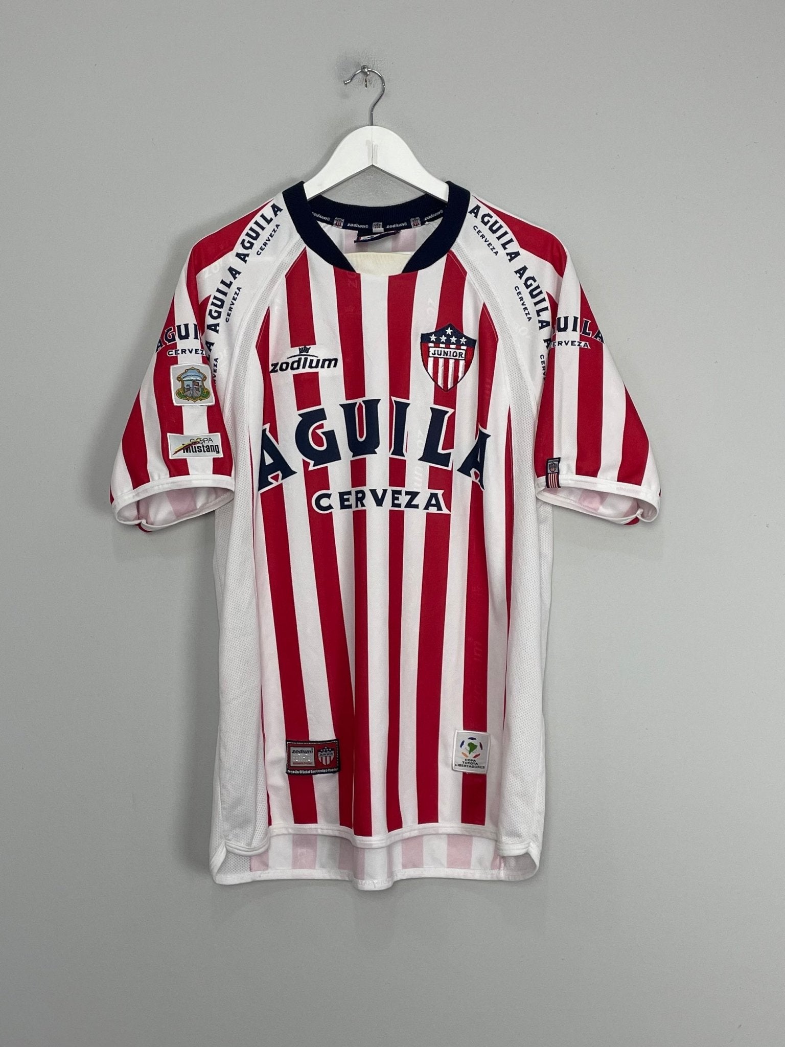 Shop 2002/04 JUNIOR FC HOME SHIRT (XL) ZODIUM, classic football shirts, vintage football shirts & retro soccer jerseys at Cult Kits