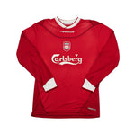 Buy 2002/04 Liverpool Carragher 23 L/S Home Shirt (M) Reebok ~ Free worldwide shipping ~ Authentic Vintage Football Shirts from Cult Kits