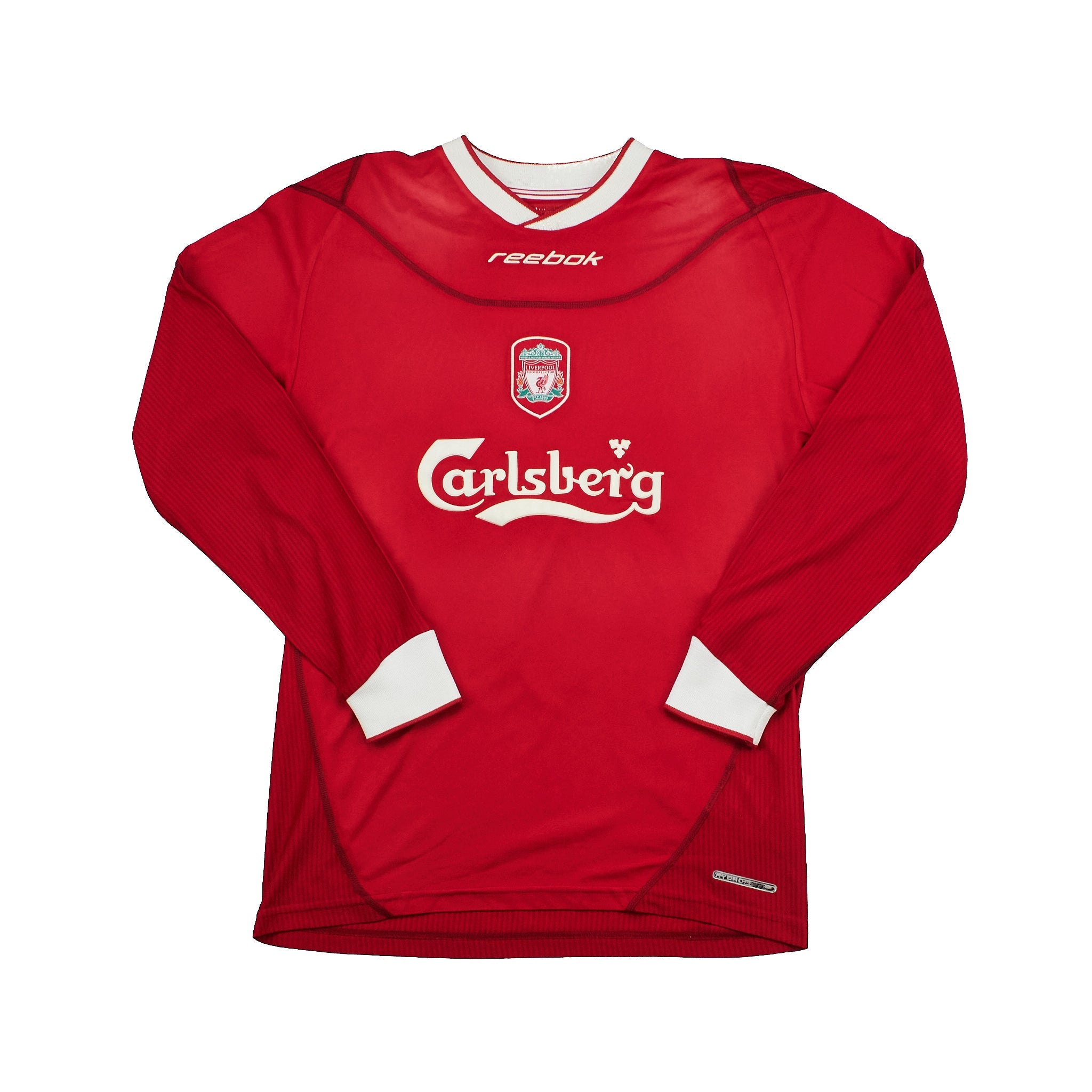 Buy 2002/04 Liverpool Carragher 23 L/S Home Shirt (M) Reebok ~ Free worldwide shipping ~ Authentic Vintage Football Shirts from Cult Kits