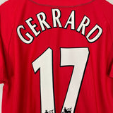 Shop 2002/04 LIVERPOOL GERRARD #17 HOME SHIRT (M) REEBOK, classic football shirts, vintage football shirts & retro soccer jerseys at Cult Kits