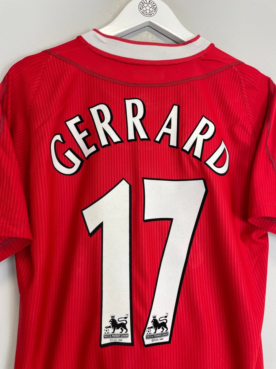 2002/04 LIVERPOOL GERRARD 17 HOME SHIRT (M) REEBOK - Cult Kits - Medium - Buy Vintage Football Shirts, Authentic Retro Football Shirts For Sale, Classic Football Shirts & Soccer Jersey