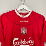 Shop 2002/04 LIVERPOOL GERRARD #17 HOME SHIRT (M) REEBOK, classic football shirts, vintage football shirts & retro soccer jerseys at Cult Kits