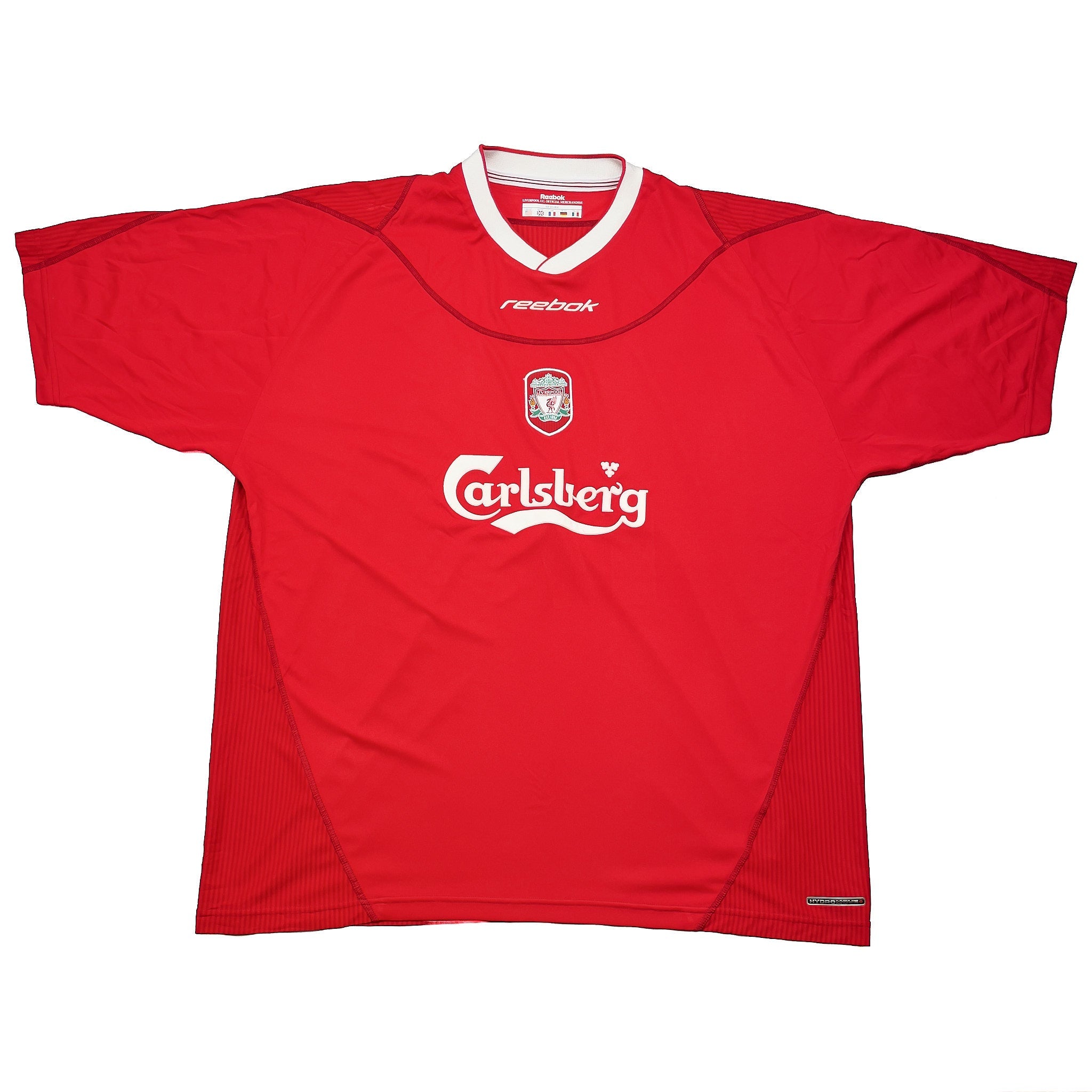 Buy 2002/04 Liverpool Gerrard 18 Home Shirt (XXL) Reebok ~ Free worldwide shipping ~ Authentic Vintage Football Shirts from Cult Kits