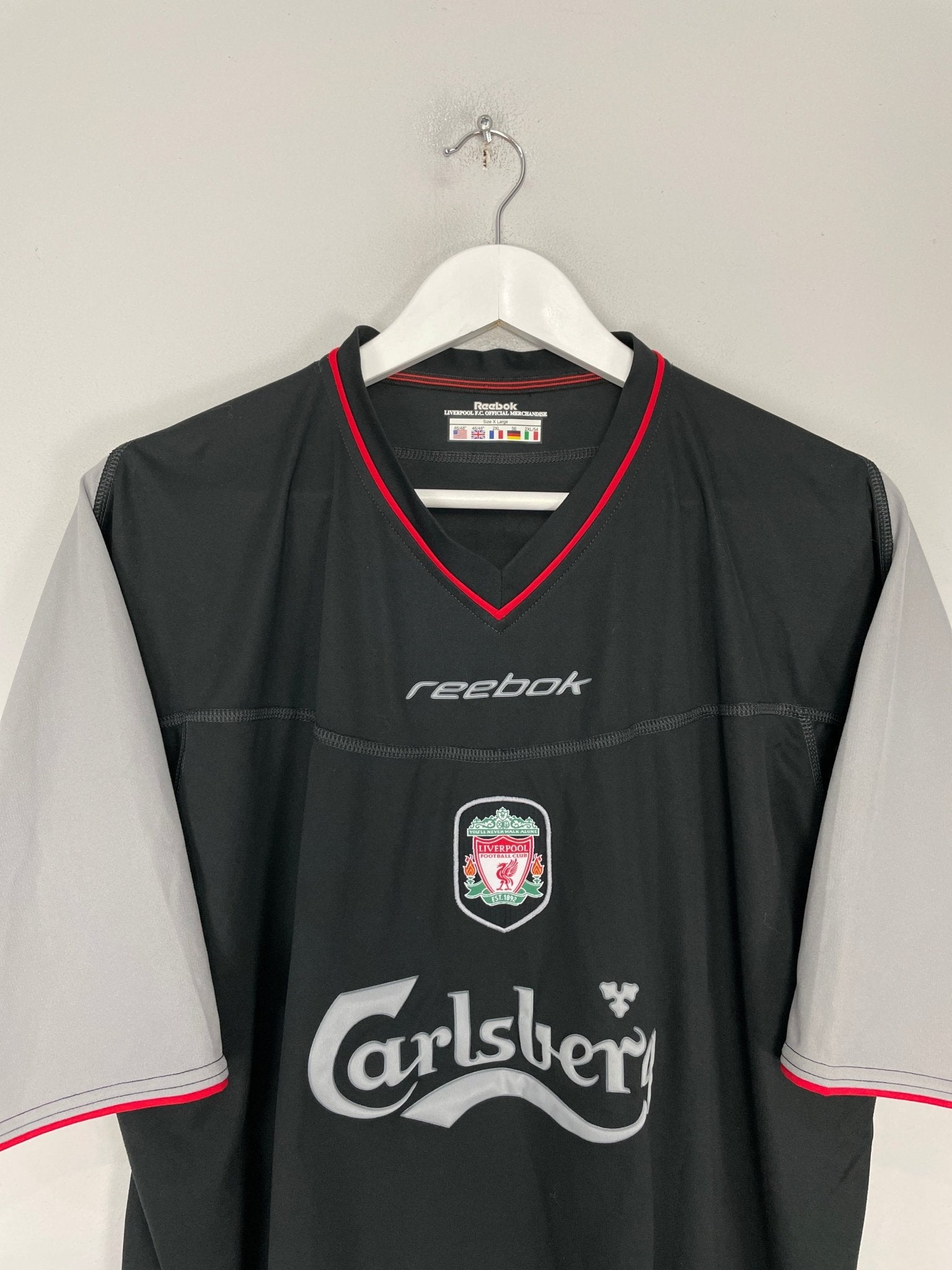 Shop 2002/04 LIVERPOOL HESKEY #8 AWAY SHIRT (XL) REEBOK, classic football shirts, vintage football shirts & retro soccer jerseys at Cult Kits