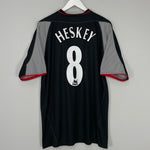 Shop 2002/04 LIVERPOOL HESKEY #8 AWAY SHIRT (XL) REEBOK, classic football shirts, vintage football shirts & retro soccer jerseys at Cult Kits