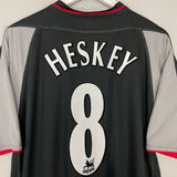 Shop 2002/04 LIVERPOOL HESKEY #8 AWAY SHIRT (XL) REEBOK, classic football shirts, vintage football shirts & retro soccer jerseys at Cult Kits
