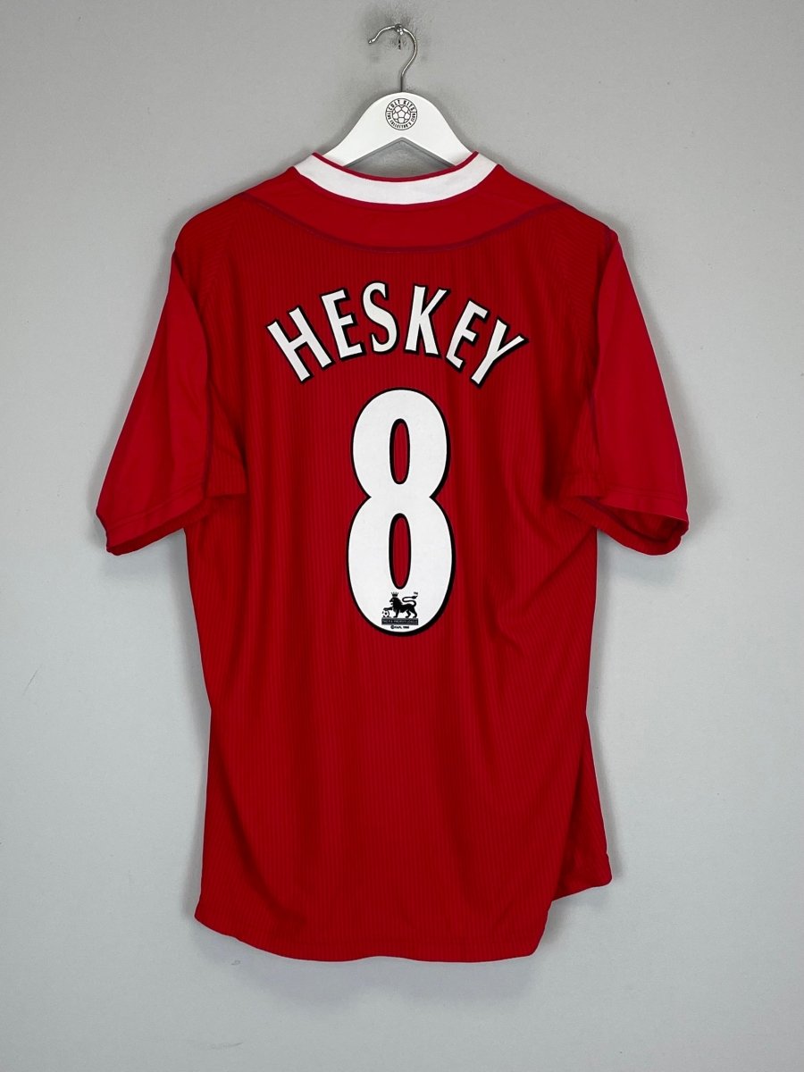 2002/04 LIVERPOOL HESKEY 8 HOME SHIRT (L) REEBOK - Cult Kits - Large - Buy Vintage Football Shirts, Authentic Retro Football Shirts For Sale, Classic Football Shirts & Soccer Jersey