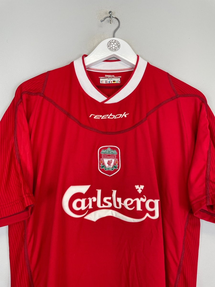 2002/04 LIVERPOOL HESKEY 8 HOME SHIRT (L) REEBOK - Cult Kits - Large - Buy Vintage Football Shirts, Authentic Retro Football Shirts For Sale, Classic Football Shirts & Soccer Jersey