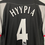 Shop 2002/04 LIVERPOOL HYPIA #4 AWAY SHIRT (M) REEBOK, classic football shirts, vintage football shirts & retro soccer jerseys at Cult Kits