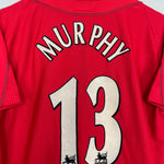 Shop 2002/04 LIVERPOOL MURPHY #13 HOME SHIRT (M) REEBOK, classic football shirts, vintage football shirts & retro soccer jerseys at Cult Kits