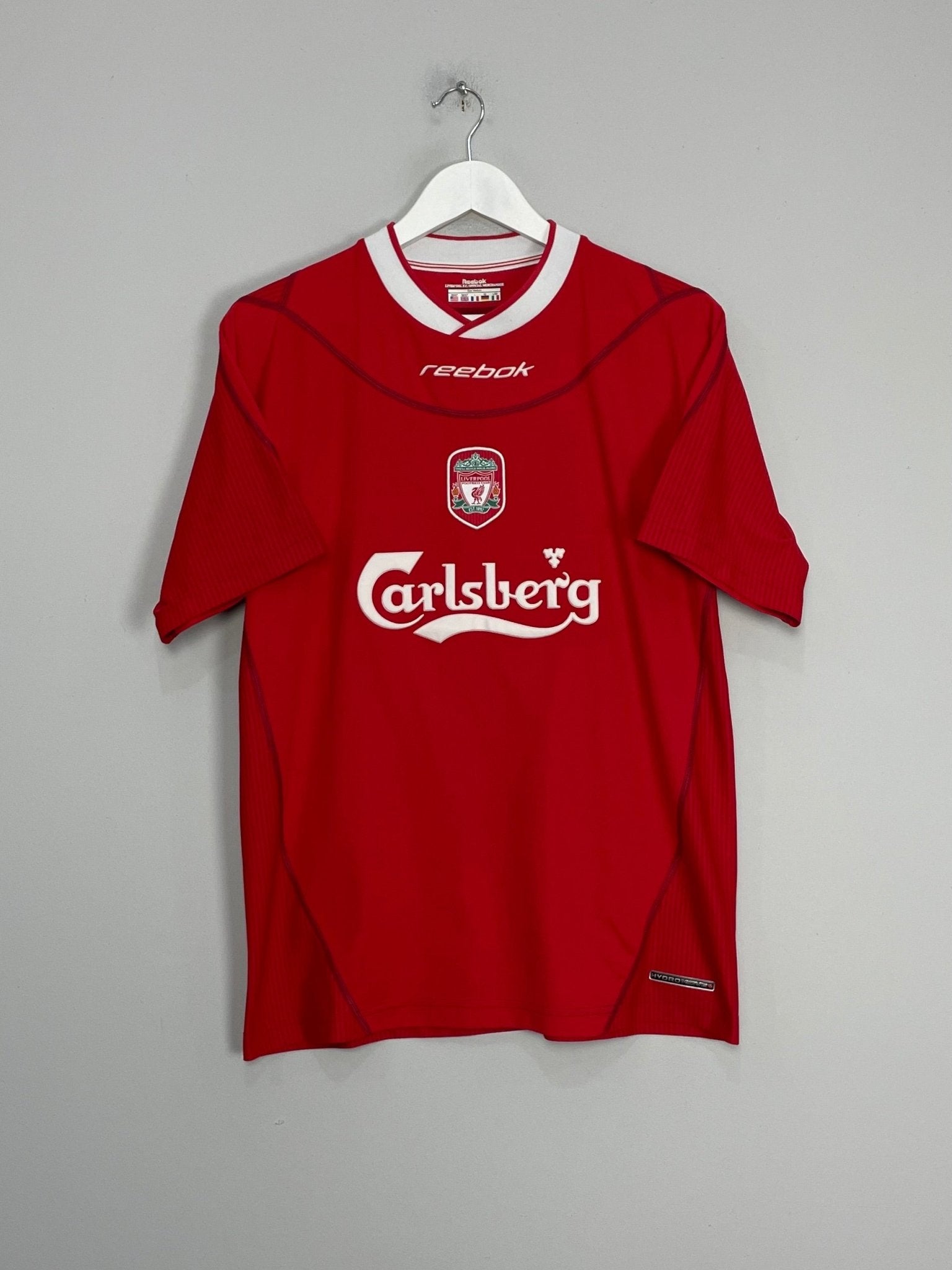 Shop 2002/04 LIVERPOOL MURPHY #13 HOME SHIRT (M) REEBOK, classic football shirts, vintage football shirts & retro soccer jerseys at Cult Kits