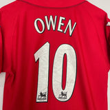 Shop 2002/04 LIVERPOOL OWEN #10 HOME SHIRT (S) REEBOK, classic football shirts, vintage football shirts & retro soccer jerseys at Cult Kits