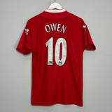 Shop 2002/04 LIVERPOOL OWEN #10 HOME SHIRT (S) REEBOK, classic football shirts, vintage football shirts & retro soccer jerseys at Cult Kits