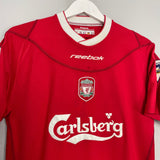 Shop 2002/04 LIVERPOOL OWEN #10 HOME SHIRT (S) REEBOK, classic football shirts, vintage football shirts & retro soccer jerseys at Cult Kits