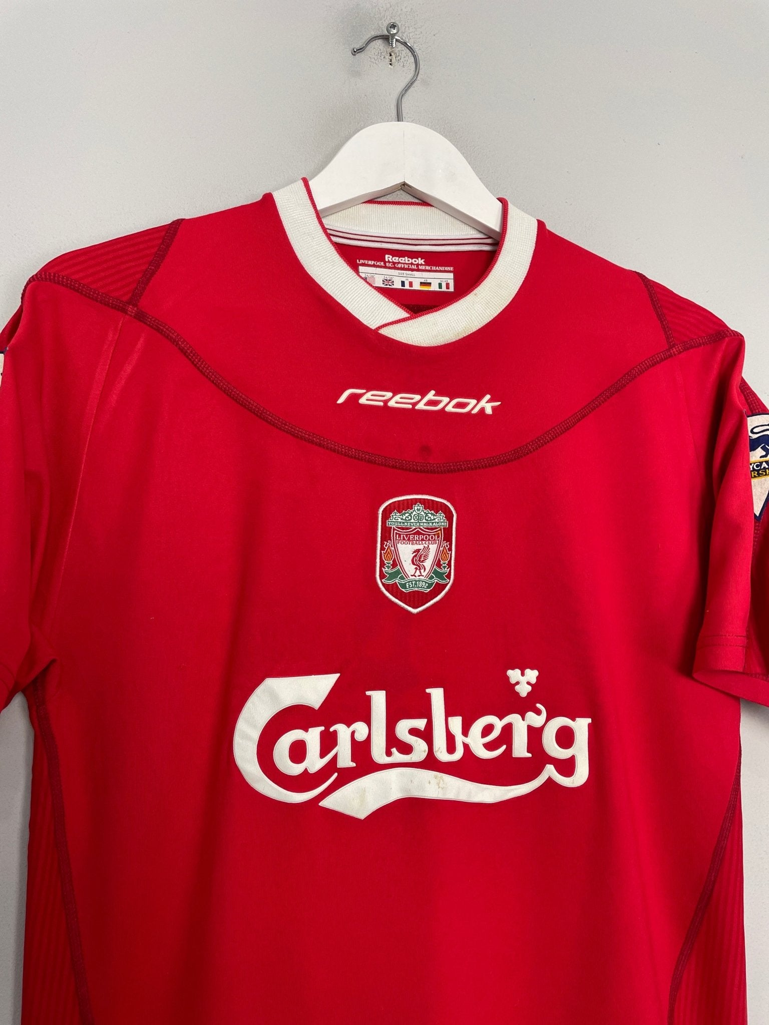 Shop 2002/04 LIVERPOOL OWEN #10 HOME SHIRT (S) REEBOK, classic football shirts, vintage football shirts & retro soccer jerseys at Cult Kits