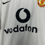 Shop 2002/04 MANCHESTER UNITED AWAY SHIRT (L) NIKE, classic football shirts, vintage football shirts & retro soccer jerseys at Cult Kits