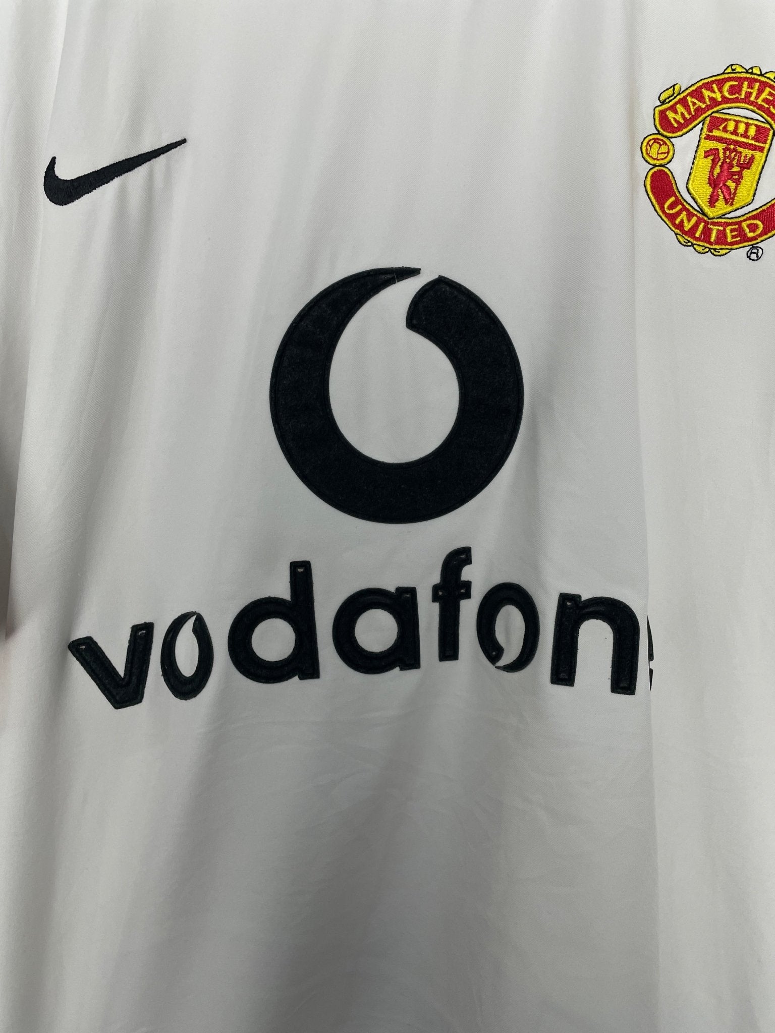 Shop 2002/04 MANCHESTER UNITED AWAY SHIRT (L) NIKE, classic football shirts, vintage football shirts & retro soccer jerseys at Cult Kits