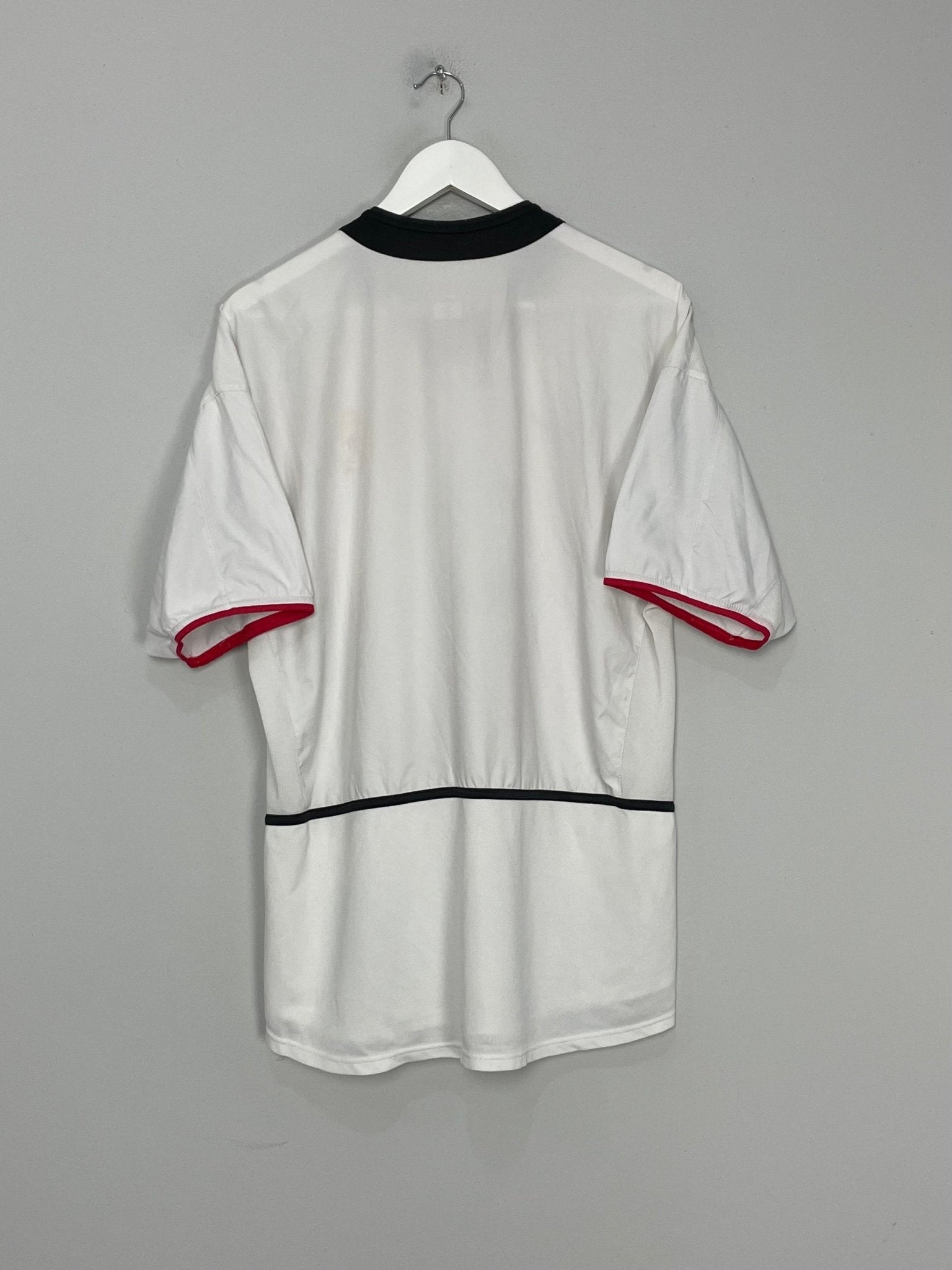 Shop 2002/04 MANCHESTER UNITED AWAY SHIRT (L) NIKE, classic football shirts, vintage football shirts & retro soccer jerseys at Cult Kits